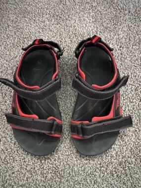 Teva Black and Red Kids Open-Toe Sport Sandals